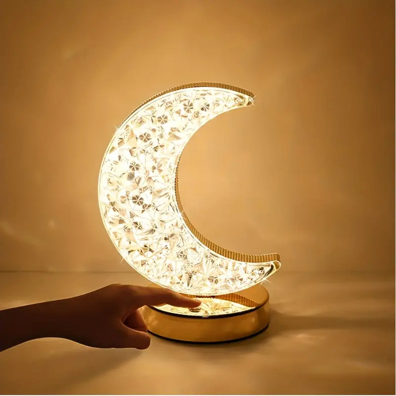 Crystal Moon Table Lamp