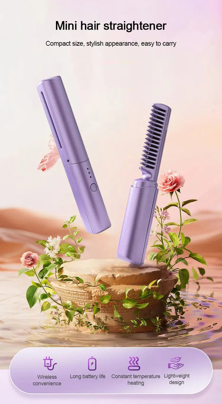 Portable Hair Straightener Comb