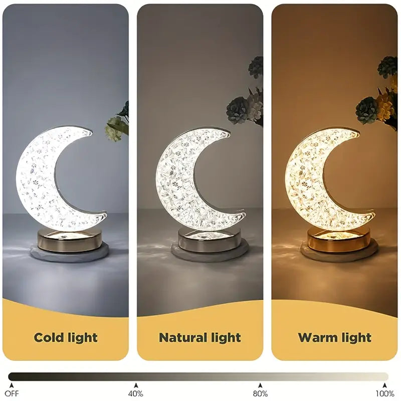 Crystal Moon Table Lamp