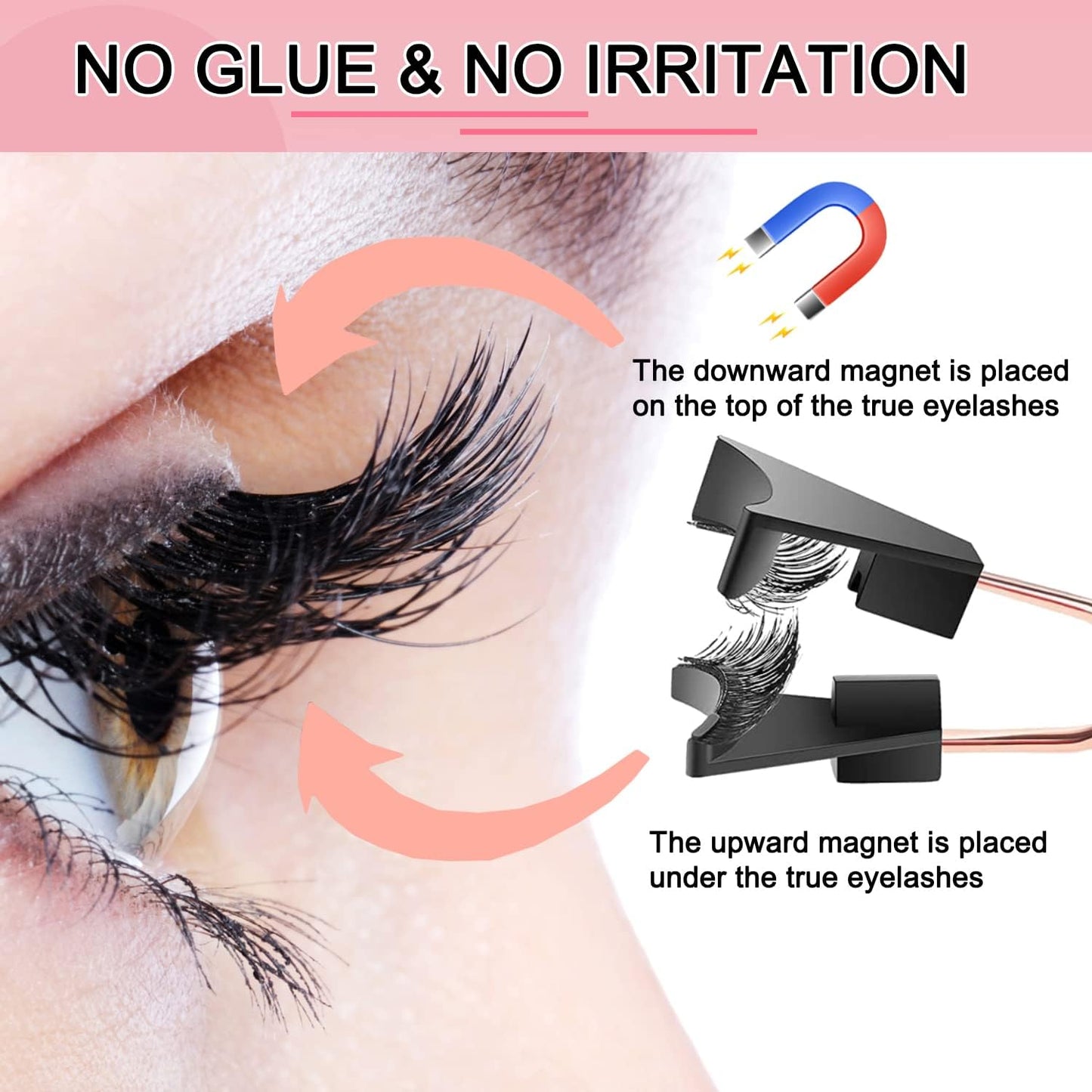 Magnetic eyelash curler