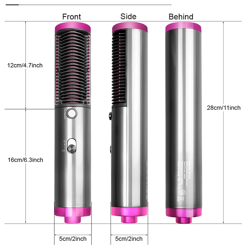 3 In 1 Hair Straightener Brush