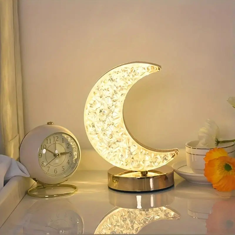 Crystal Moon Table Lamp