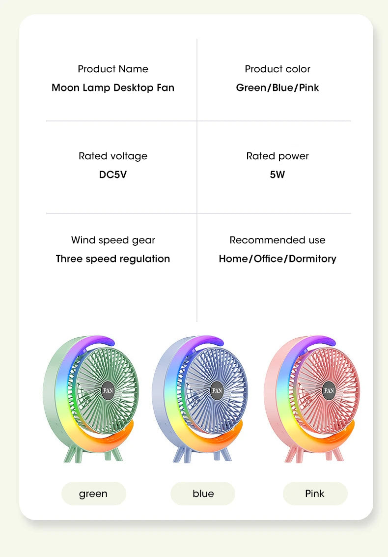 Colorful Table Fan