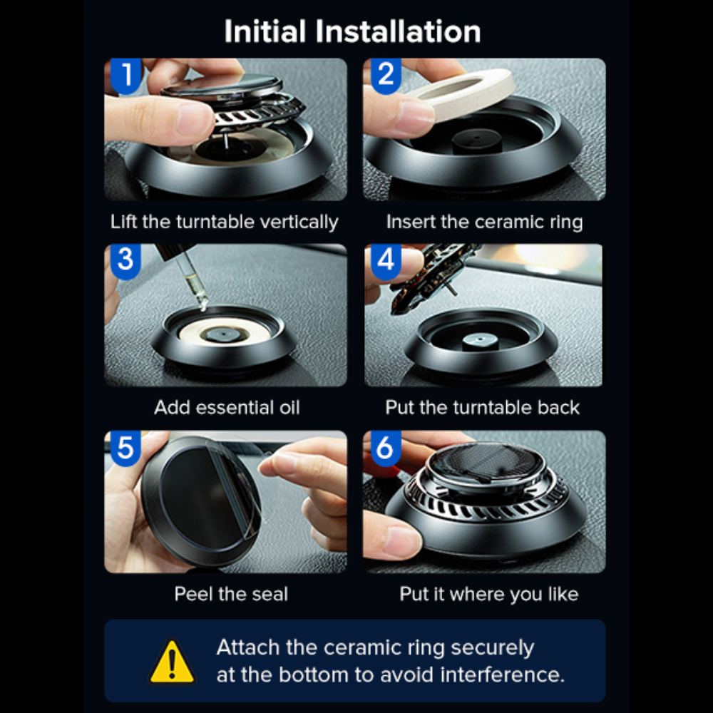 Solar Rotating Car Air Freshener